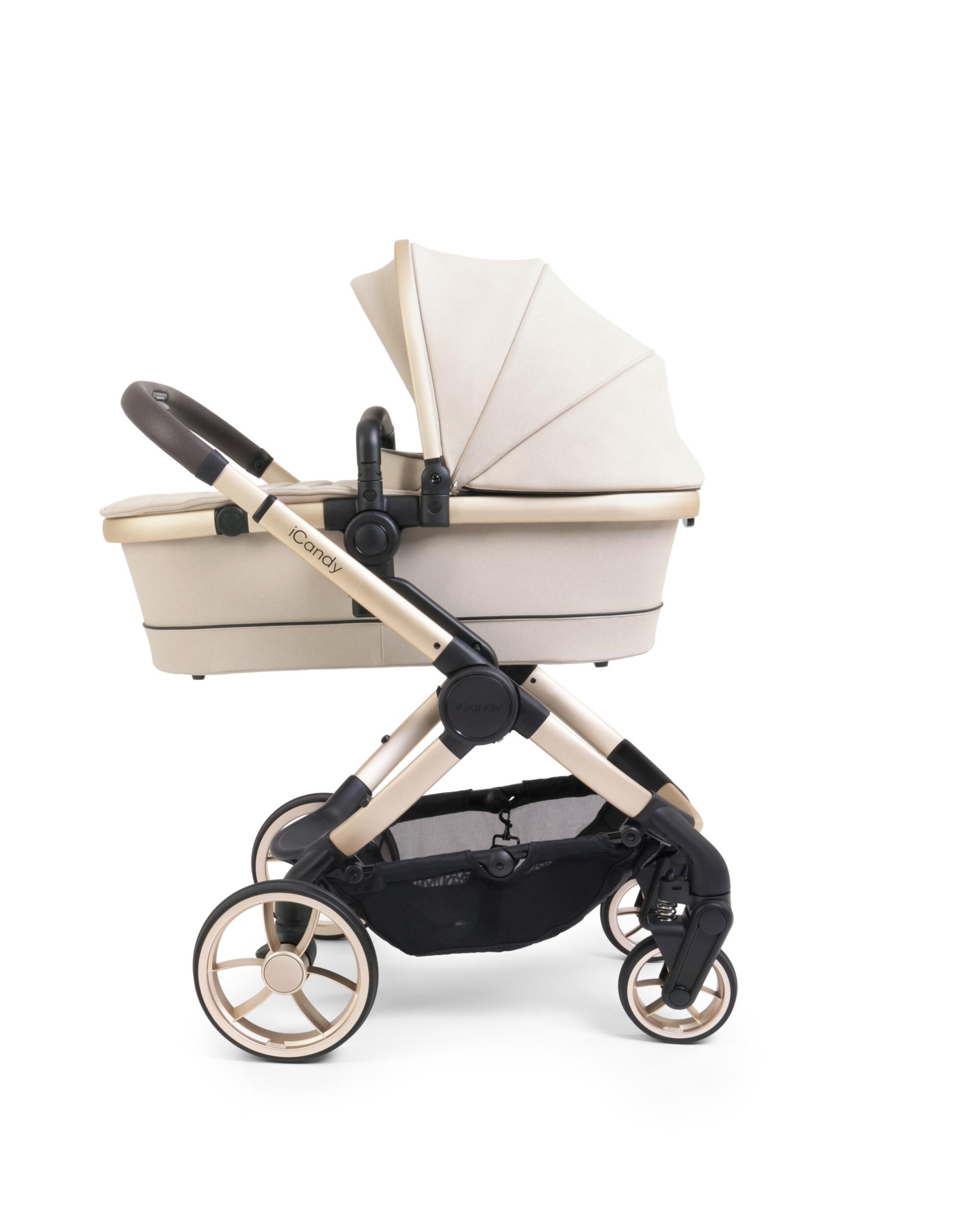 iCandy Peach 7 Biscotti Luxury Single to Double Pushchair Bundle Baby B Store