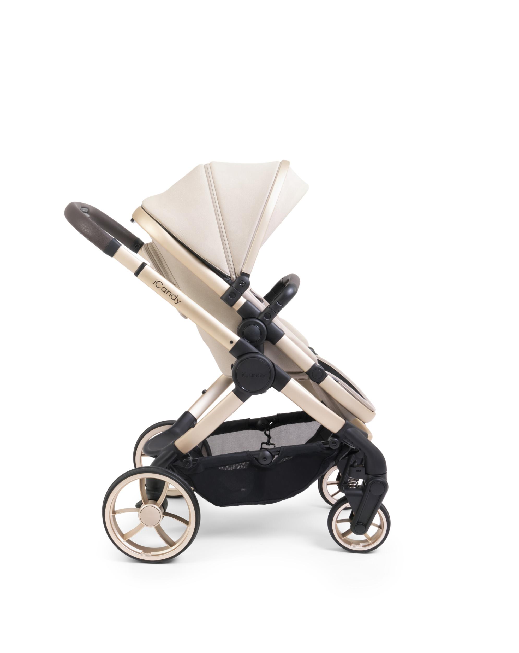 iCandy Peach 7 Biscotti Luxury Single to Double Pushchair Bundle Baby B Store