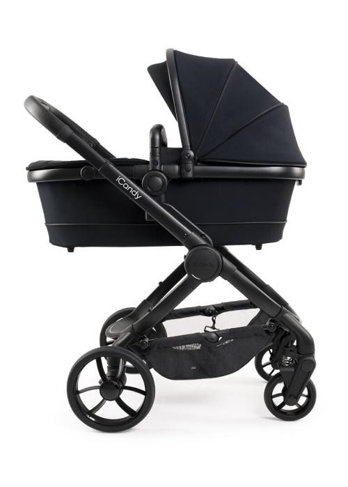 iCandy Peach 7 Pushchair and Carrycot - Complete Car Seat Bundle - Black Edition