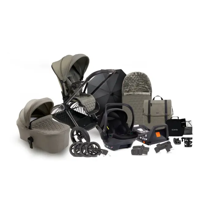 babyb icandy core car seat bundle light moss