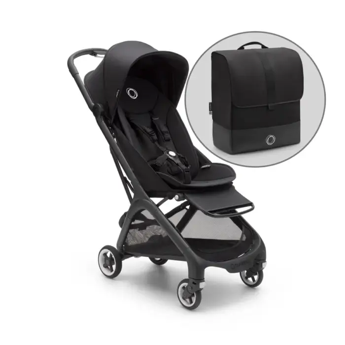 Bugaboo Butterfly Stroller + Free Transport Bag worth £54.95- Midnight Black