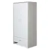 ickle bubba Pembrey Wardrobe, Ash Grey & White
