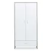 ickle bubba Pembrey Wardrobe, Ash Grey & White