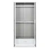ickle bubba Pembrey Wardrobe, Ash Grey & White