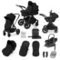 Ickle Bubba Stomp Luxe 12 Piece Travel System with Maxi-Cosi Cabriofix i-Size Car Seat & Isofix Base