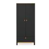 CuddleCo Rafi 3 Piece Nursery Furniture Set - Oak & Black 11