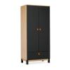 CuddleCo Rafi 3 Piece Nursery Furniture Set - Oak & Black 12