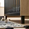 CuddleCo Rafi 3 Piece Nursery Furniture Set - Oak & Black 3