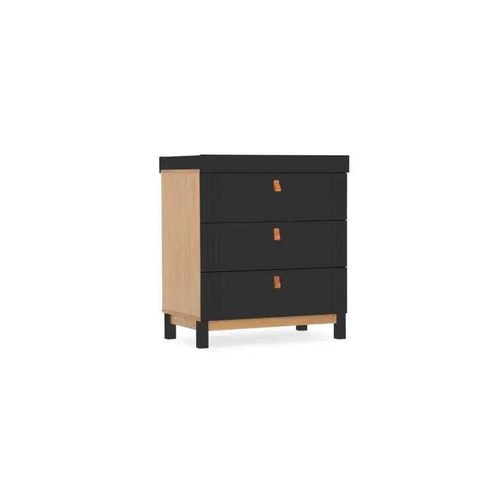 CuddleCo Rafi Dresser & Changer - Oak & Black 2