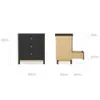 CuddleCo Rafi Dresser & Changer - Oak & Black 4