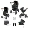 ickle bubba Cosmo All In One i-Size Travel System & Isofix Base (Black)