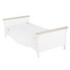 CuddleCo Clara 2 Piece Nursery Furniture Set - White & Ash 5