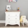 CuddleCo Clara 2 Piece Nursery Furniture Set - White & Ash 6