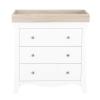 CuddleCo Clara 2 Piece Nursery Furniture Set - White & Ash 7