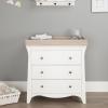 CuddleCo Clara 3 Piece Nursery Furniture Set - White & Ash 10