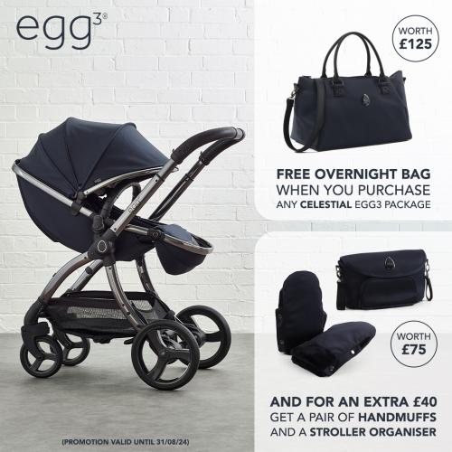 egg 3 Snuggle 9 piece bundle Celestial + Free Overnight Bag worth £125.00