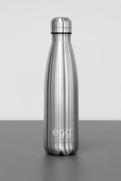 egg Stroller Bottle Brushed Steel