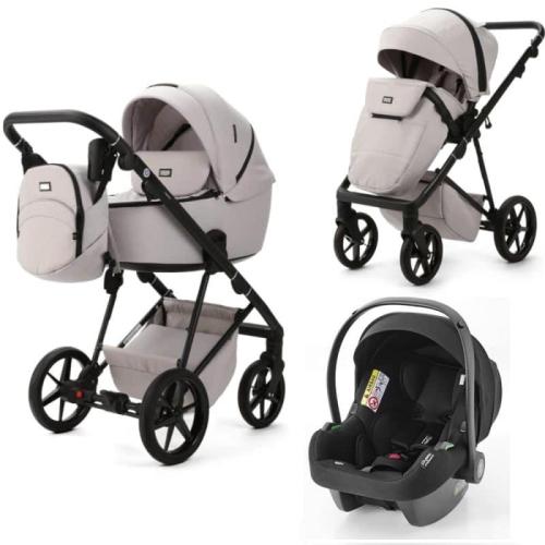 Mee-go Milano Evo 3-in-1 Plus Base Travel System - Biscuit