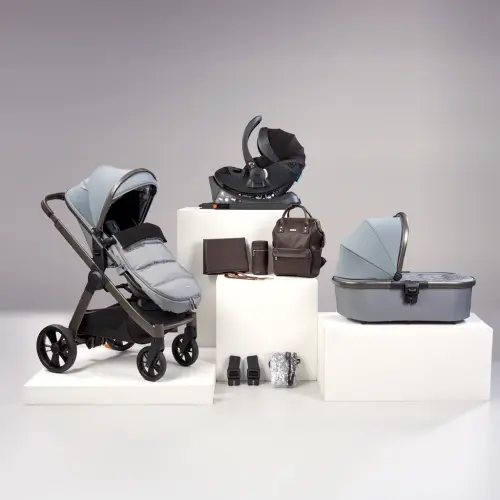 Bababing Raffi Premium Travel System with Isofix Base Duck Egg