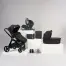 Bababing Raffi Premium Travel System with Isofix Base Gloss Black