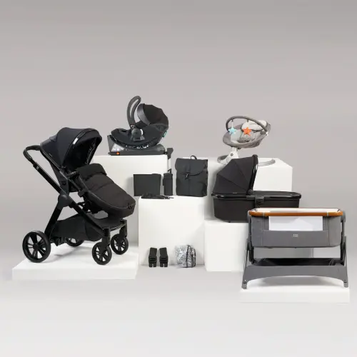 BabaBing Raffi 15 Piece Travel System and Home Bundle - gloss black