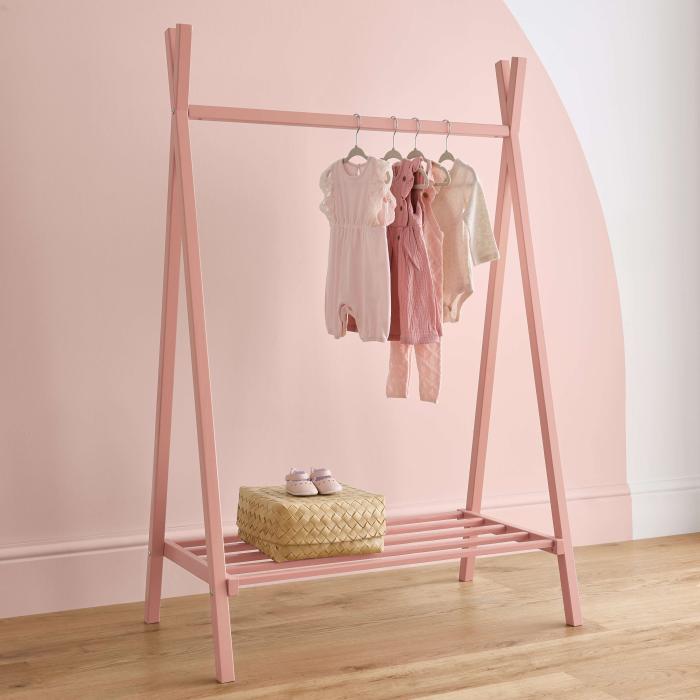 CuddleCo Nola 3 Piece Nursery Furniture Set - Blush Pink