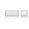 CuddleCo Nola 3 Piece Nursery Furniture Set - Sage Green