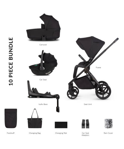 Venicci Claro Noir 3 in 1 + Base Travel System