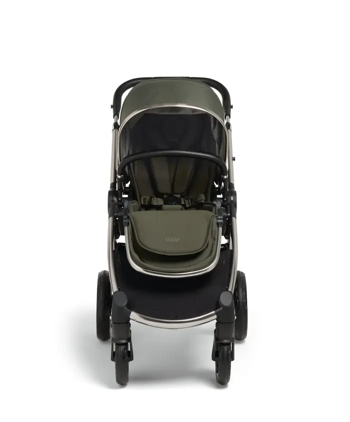 Mamas & Papas Ocarro Pushchair Essential Bundle with Carrycot & Cybex Cloud T i-Size - Hunter Green