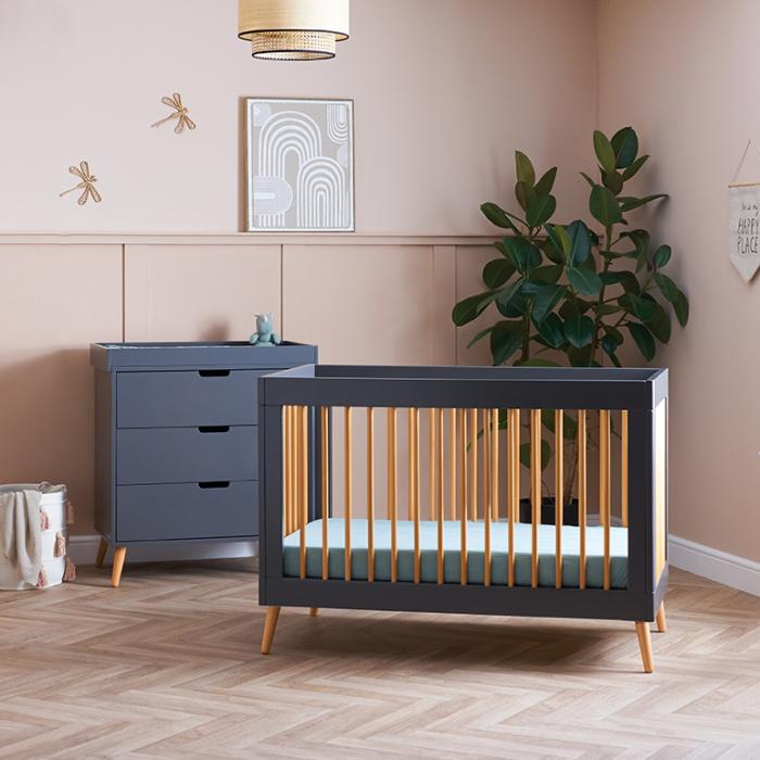 Obaby Maya Mini Scandi 2 Piece Room Set – Slate