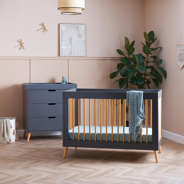 Obaby Maya Mini Scandi 2 Piece Room Set – Slate