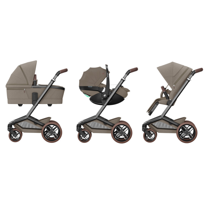 Maxi Cosi FAME Pushchair Twillic Truffle (with Brown Wheels)