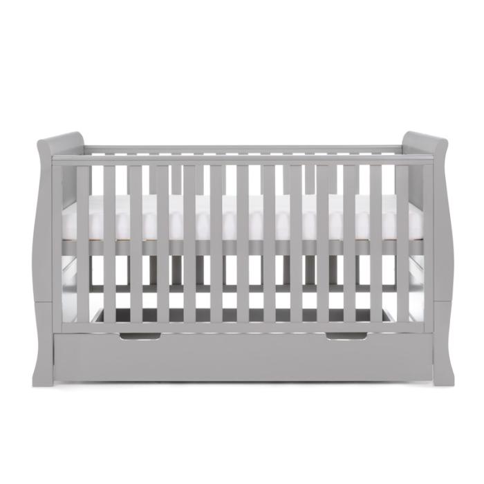 Obaby Stamford Classic Sleigh 3 Piece Room Set - Warm Grey