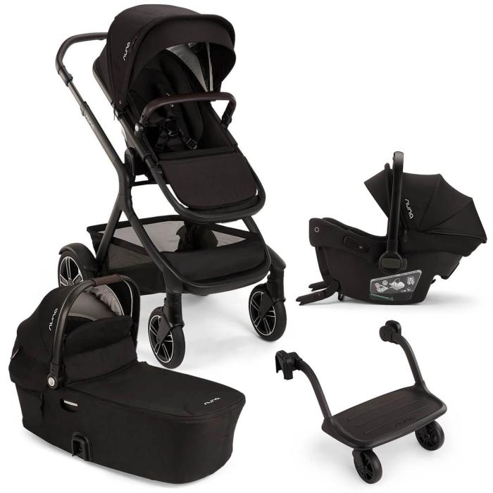 Nuna DEMI next Urbn Bundle with PIPA Urbn Car Seat and Rider Board