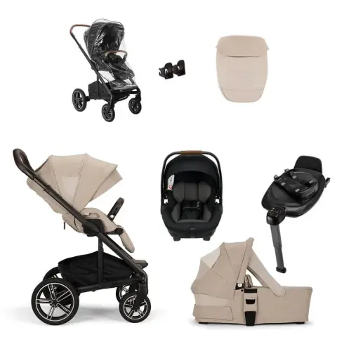 Nuna MIXX NEXT Generation ARRA Bundle - Biscotti