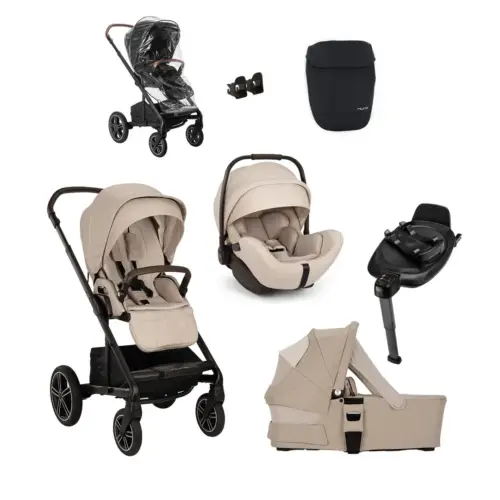 Nuna MIXX NEXT Generation ARRA Flex Bundle - Biscotti