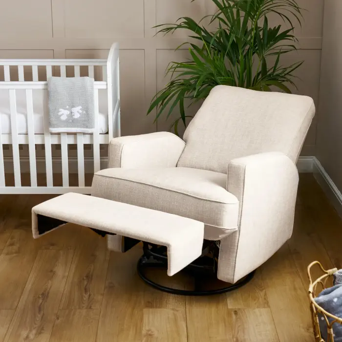 Obaby Madison Swivel Glider Recliner Chair – Oatmeal