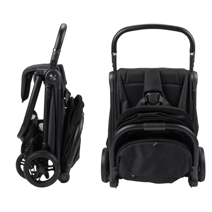 Bababing Ori Auto Fold Compact Stroller Bundle - Black