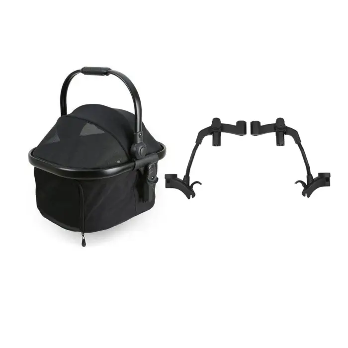 babyb egg tandem pet basket black