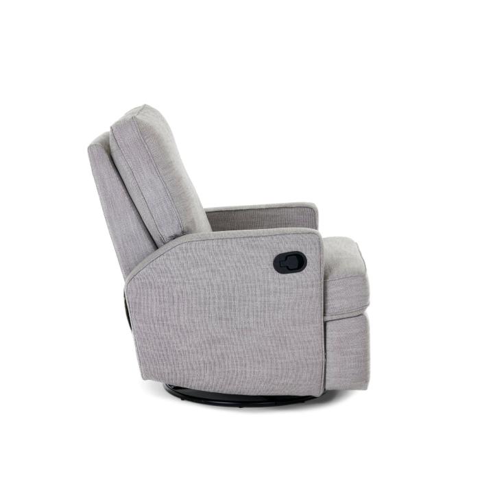 Obaby Madison Swivel Glider Recliner Chair – Pebble