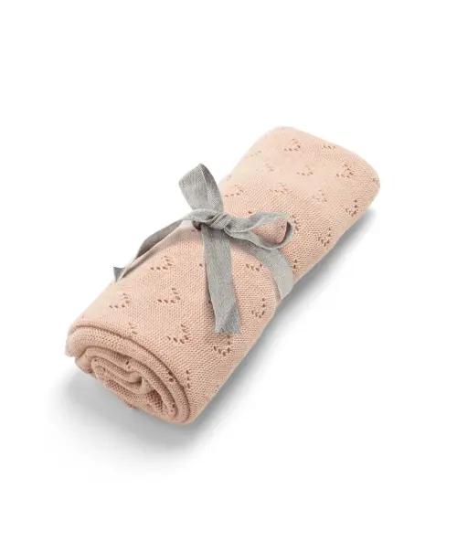 Born to be Wild - Pink Pointelle Blanket