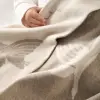 Knitted Blanket - Welcome to the World Duckling - Mocha 1