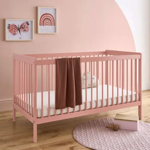 CuddleCo Nola 2pc Set Changer and Cot Bed - Soft Blush 2