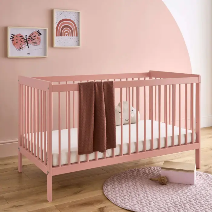 CuddleCo Nola 2pc Set Changer and Cot Bed - Soft Blush 2