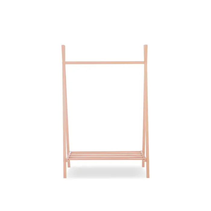 CuddleCo Nola Clothes Rail - Soft Blush 2