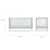 CuddleCo Nola Cot Bed - Sage Green 3
