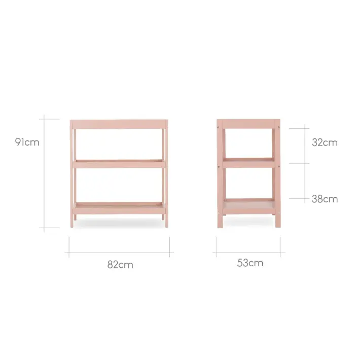 Nola Changing Table - Blush Pink 1