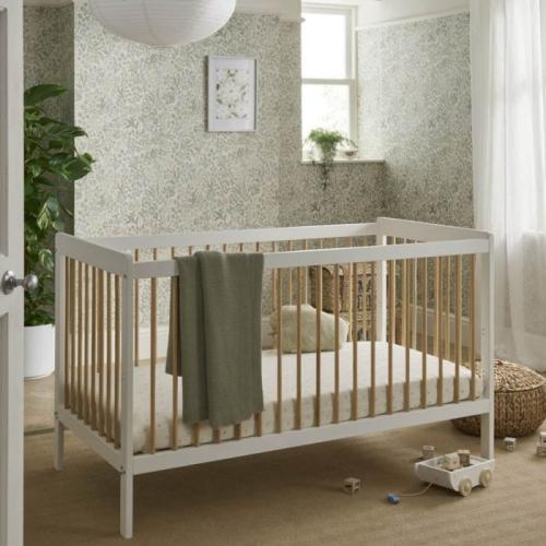 CuddleCo Nola 2 Piece Nursery Furniture Set - White & Natural 8