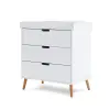 Obaby Maya Mini 3 Piece Room Set - White With Natural