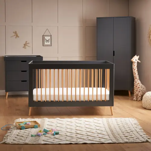 Obaby Maya 3 Piece Room Set - Slate